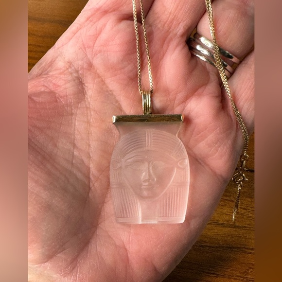 Egyptian Revival 1976 Metropolitan Museum Art KING TUT STERLING NECKLACE - Picture 4 of 10